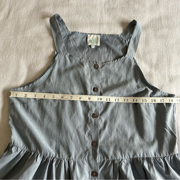 Maurices Studded Smocked Babydoll Tank & Shop The Mint Button Front Tank Size L - Picture 10 of 13